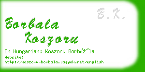 borbala koszoru business card